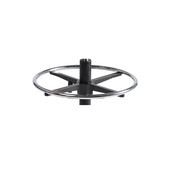 Werkstoel nylon hoog zwart