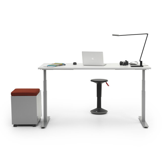 Zit-sta bureau InMotion aluminium frame