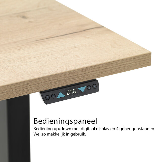 Zit-sta bureau InMotion zwart frame