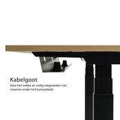 Zit-sta bureau InMotion zwart frame