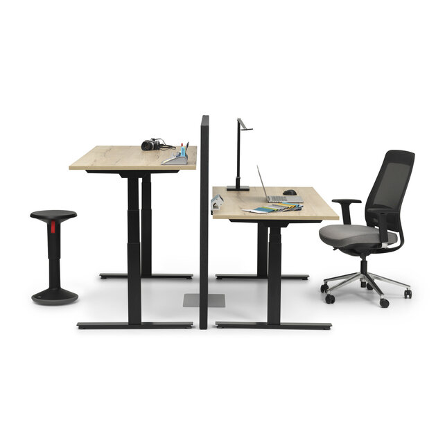 Zit-sta bureau InMotion zwart frame
