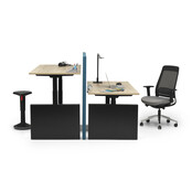 Zit-sta bureau InMotion zwart frame