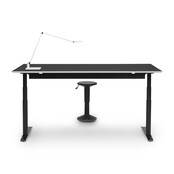 Zit sta bureau Invito zwart | Jet mix Zit sta bureau Invito zwart | Jet mix