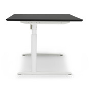 Zit sta bureau Invito wit | Jet black