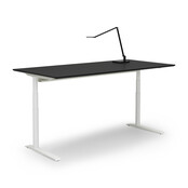 Zit sta bureau Invito wit | Jet black
