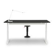 Zit sta bureau Invito wit | Jet black