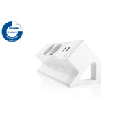 Filex Power Desk Up | opbouwmodule 2x 230V 2x USB Charge, zwart-wit