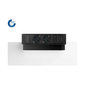 Filex Power Desk Up | opbouwmodule 2x 230V 2x USB A+C, zwart-wit