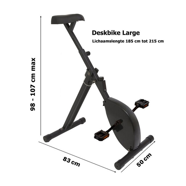 Deskbike Large zwart