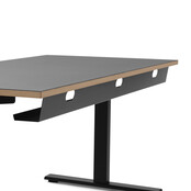 Zit sta bureau Deasc. One linoleum zwart frame