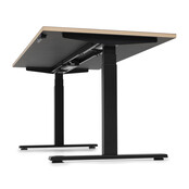 Zit sta bureau Deasc. One linoleum zwart frame