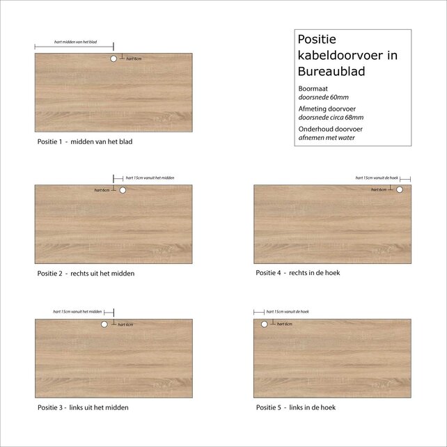 Bureautafel MY Workplace N-poot NEN2449