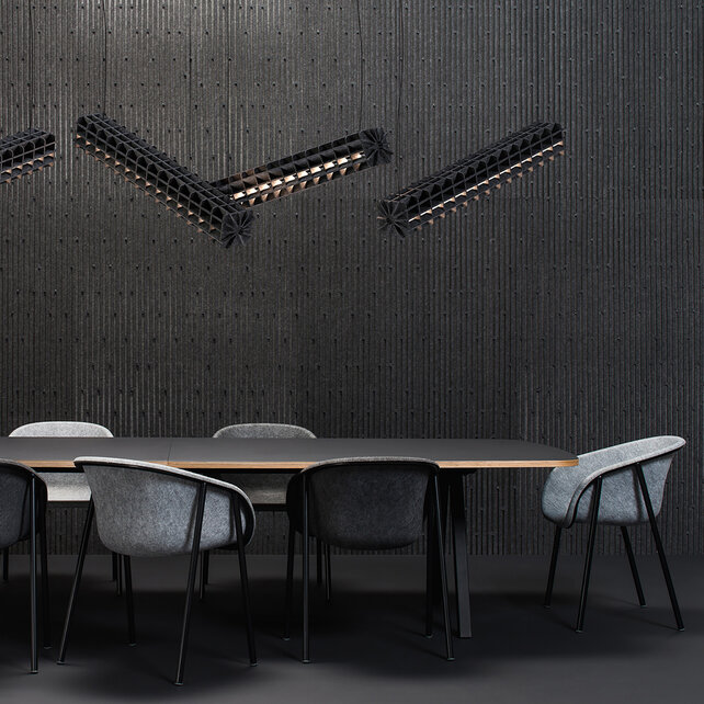 Refelt Radial PET Felt hanglamp led Refelt Radial PET Felt hanglamp led