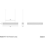 Refelt Radial PET Felt hanglamp led Refelt Radial PET Felt hanglamp led