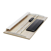 Zit-sta bureau Flow wit frame