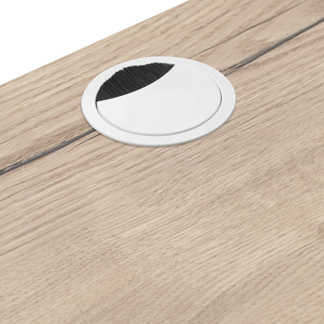 Zit-sta bureau Flow wit frame