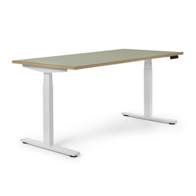 Deasc. One linoleum wit frame