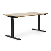 Zit-sta bureau Flow zwart frame