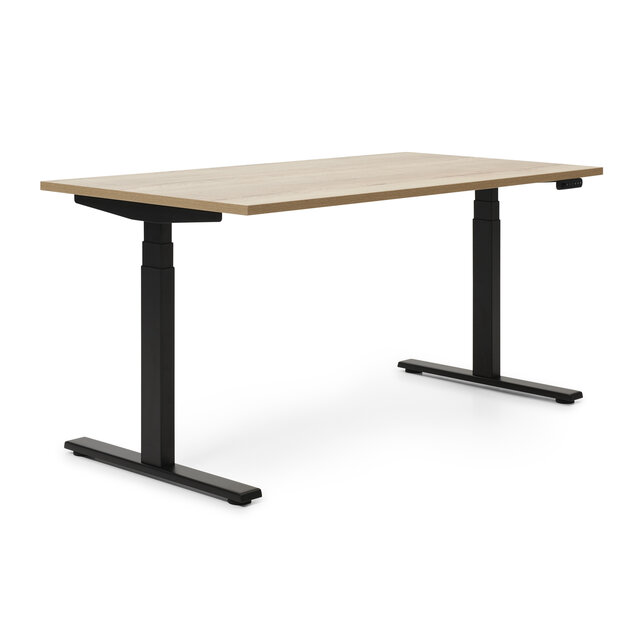 Zit-sta bureau Flow zwart frame