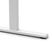 Zit sta hoekbureau Flow | wit frame