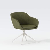 Vergaderstoel Shell wit | groen Vergaderstoel Shell wit | groen