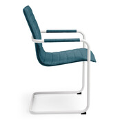 Vergaderstoel MY workplace 04 Design wit - petrol Vergaderstoel MY workplace 04 Design wit - petrol