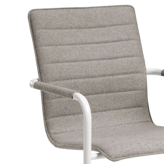 Vergaderstoel MY workplace 04 Design wit - grijs