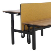 Duo zit sta bureau Flow Petfelt zwart