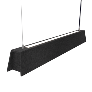 Mute akoestische hanglamp Off Black