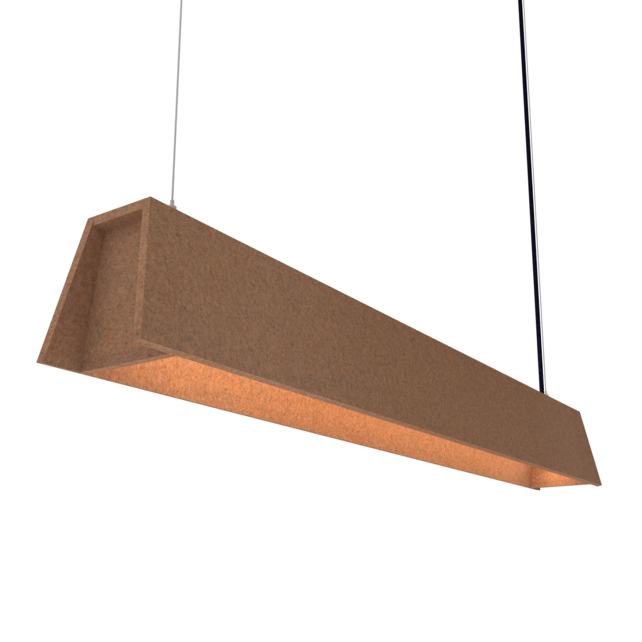 Mute akoestische hanglamp Copper