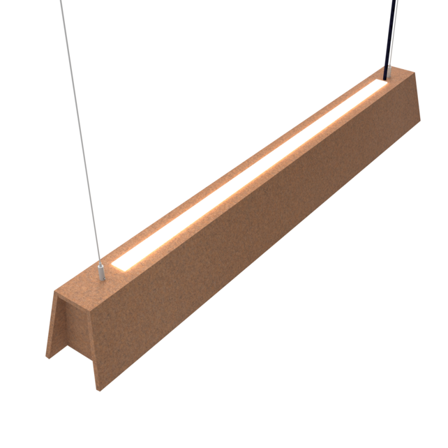 Mute akoestische hanglamp Copper