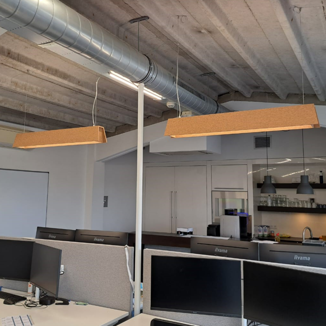 Mute akoestische hanglamp Dark Taupe