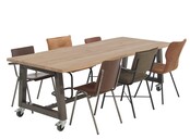 Boomstamtafel op wielen Woodstock