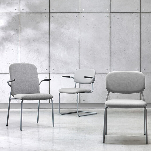 Vergaderstoel Hens sledeframe