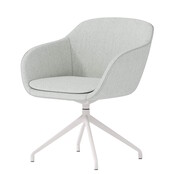 Vergaderstoel Shell wit | linnen