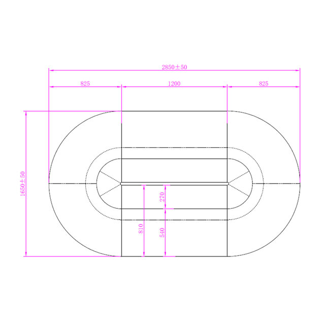 Modulaire bank Cookie ovaal Modulaire bank Cookie ovaal