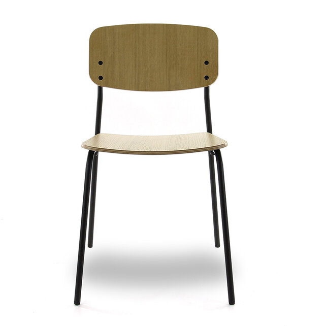 Houten kantinestoel BB04