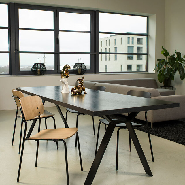 Houten kantinestoel BB04