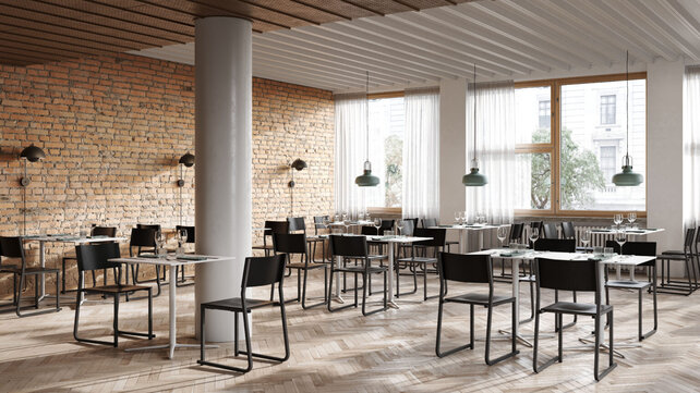 Aluminium kantinestoel GT01