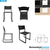 Aluminium kantinestoel GT01