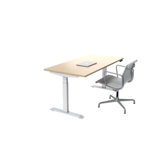 Zit-sta bureau MY Workplace Basic | Wit frame