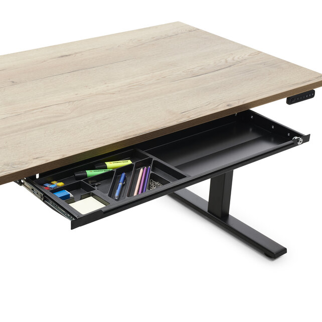 Zit-sta bureau Flow zwart frame BLACK FRIDAY