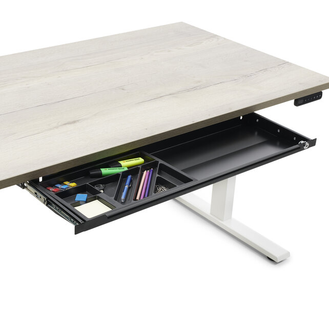 Zit-sta bureau Flow wit frame | DEAL