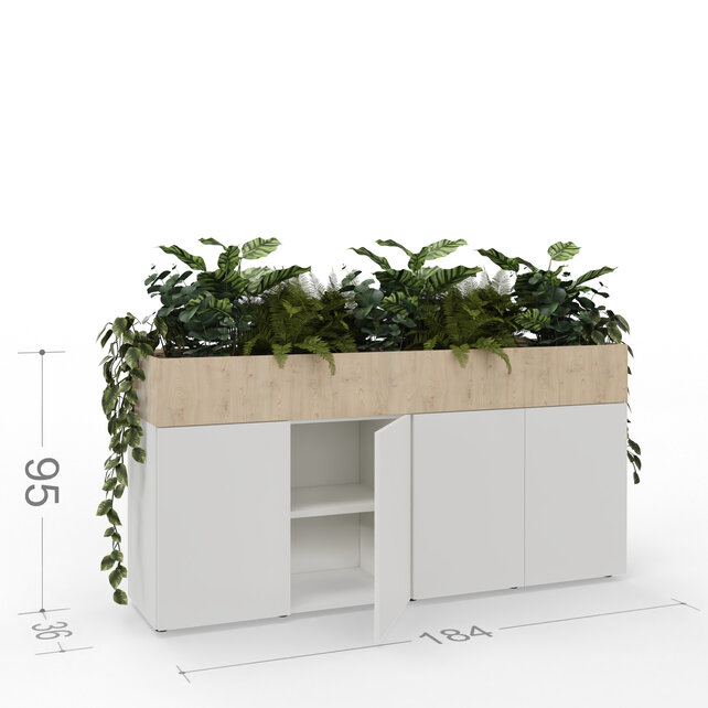 Greenbox kast met plantenbak