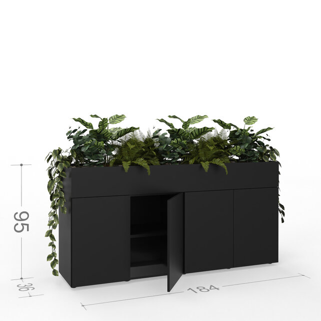 Greenbox kast met plantenbak