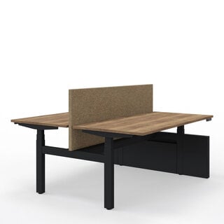 Duo zit-sta bureau Flow met wang | zwart