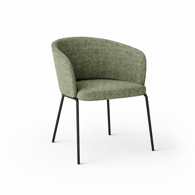 Vergaderstoel Leaf | zwart frame