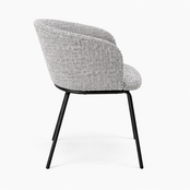 Vergaderstoel Leaf | zwart frame