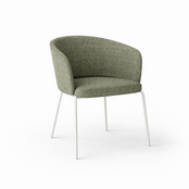 Vergaderstoel Leaf | wit frame