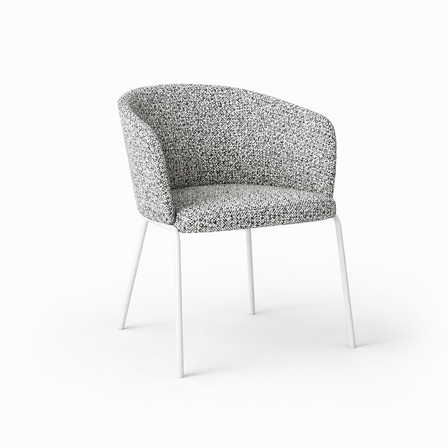 Vergaderstoel Leaf | wit frame